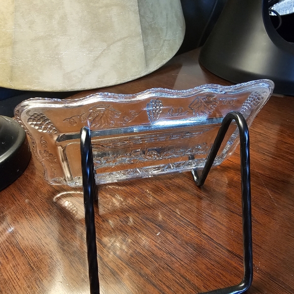 Tiara Glass Last Supper Trinket Tray Blue - Picture 10 of 12